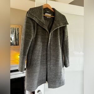 Nine West gray oversized collar wool winter jacket. Size small
